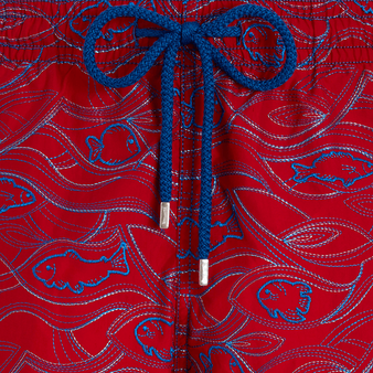 Aquarium Badeshorts mit Stickerei für Herren – Limitierte Serie Moulin rouge drucken