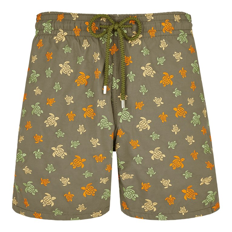 Ronde Des Tortues Badeshorts Mit Stickerei Für Herren – Limited Edition - Mistral - Grün - Größe M - Vilebrequin