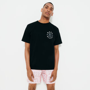 T-Shirt homme Logo imprimé - Vilebrequin x BAPE® BLACK Noir vue portée de face