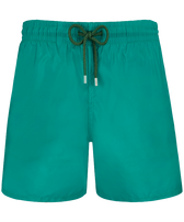 男士纯色超轻便携式泳裤 Emerald 正面图