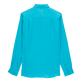 Camisa de lino lisa para hombre Curazao vista trasera