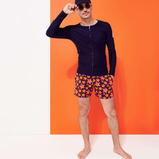 Maillot de bain court stretch homme Stars Gift Bleu marine vue de détail 3