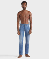 男士 Palms Offset 五口袋牛仔长裤 Med denim w2 正面穿戴视图