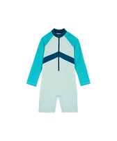 Rash guard intera bambino Tricolore Blue note vista frontale