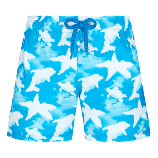 Bañador ultraligero y plegable con estampado Clouds para niño Hawaii blue vista frontal