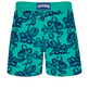 Bañador con estampado de tacto aterciopelado Poulpes para hombre Emerald vista trasera