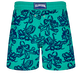 Pantaloncini mare uomo floccati Poulpes Emerald vista posteriore