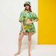 Pantalón corto de baño con estampado Jungle Rousseau para mujer Jengibre detalles vista 2