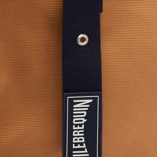 Unisex Small Beach Bag Solid Mocha details view 5