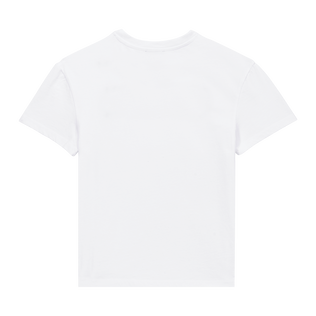 Boys Cotton T-shirt Holistarfish White back view