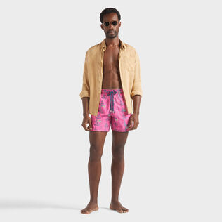 Men Swim Shorts Embroidered Seaweed - Limited Edition Bougainvillea details view 1