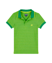 男童纯色棉质变色 Polo 衫 Chive 正面图