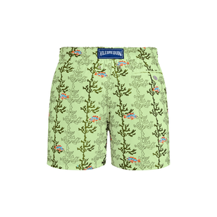 Men Swim Trunks Embroidered Seaweed - Limited Edition Macaroon back view