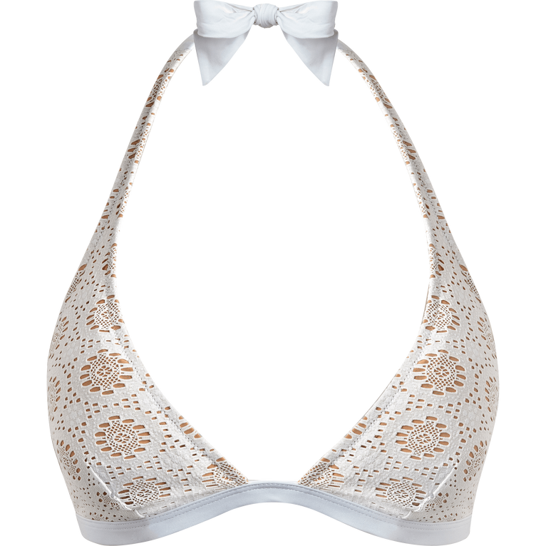 Broderies Anglaises Neckholder-bikinioberteil Für Damen - Fleche - Weiss - Größe S - Vilebrequin
