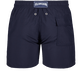 Bañador de color liso para hombre Azul marino vista trasera