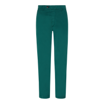 Men Tencel Cotton Chino Pants Solid Ivy front view