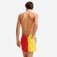 Men Swimwear multicolor placed embroidery Vilebrequin squale - Vilebrequin x JCC+ - Limited Edition White back worn view
