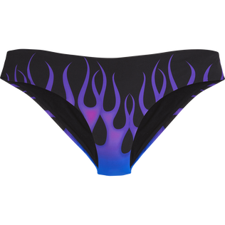 Slip bikini donna Hot Rod 360° - Vilebrequin x Sylvie Fleury Nero vista frontale