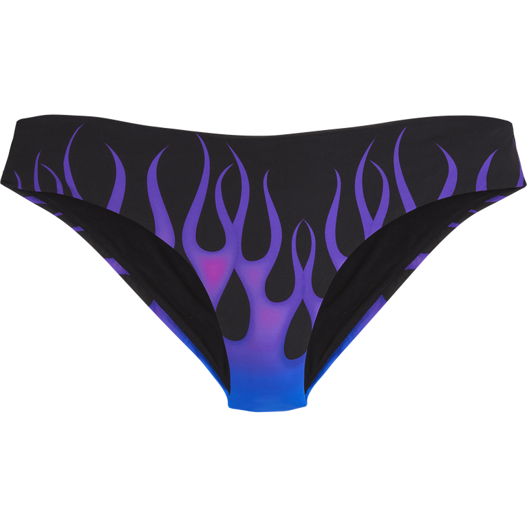 Women Bikini Bottom Hot Rod 360° - Vilebrequin X Sylvie Fleury - Swimming Trunk - Frisbee - Black - Size XL - Vilebrequin