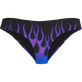 Slip bikini donna Hot Rod 360° - Vilebrequin x Sylvie Fleury Nero vista frontale