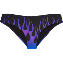 Braguitas de bikini con estampado Hot Rod 360° para mujer - Vilebrequin x Sylvie Fleury Negro vista frontal