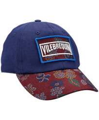 Men Printed Cap Mosaïque Dark denim w1 正面图