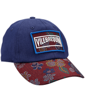 Gorra con estampado Mosaïque para hombre Dark denim w1 vista frontal