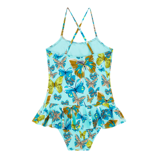 女童 Butterflies 连体泳装 Lagoon 后视图