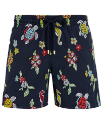 Men Swim Trunks Embroidered Mosaïque - Limited Edition Ink front view
