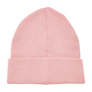 Kids Knitted Beanie Solid Candy back view