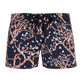 Pantalón corto de baño con estampado Sweet Blossom para mujer Azul marino vista frontal