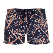 Pantalón corto de baño con estampado Sweet Blossom para mujer Azul marino vista frontal