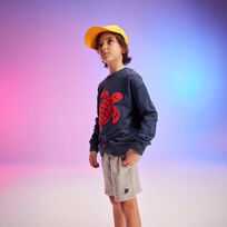 Boys Embroidered Turtle Look  front view