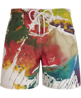 Men Swim Trunks Gra - Vilebrequin x John M Armleder Multicolor front view