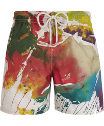 Men Classic Printed - Men Swimwear Gra - Vilebrequin x John M Armleder, Multicolor front view