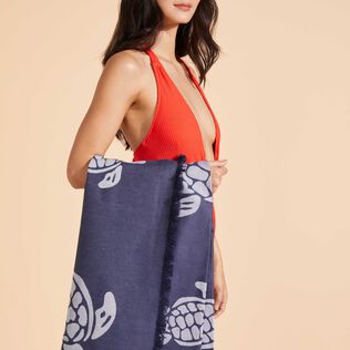 Unisex Big Towel Ronde des Tortues Navy details view 2