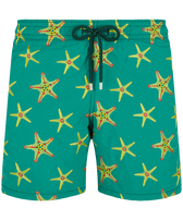 Pantaloncini mare uomo ricamati Starfish Dance - Edizione limitata Linden vista frontale