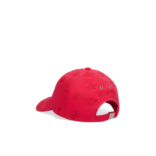 Embroidered Cap Turtles All Over Gooseberry red back view