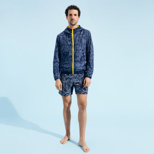 Coupe vent réversible homme imprimé Poulpes Bicolores Soleil vue de détail 4