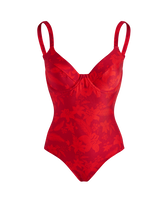 Maillot de bain une pièce avec armatures femme Flower Power Lipstick vue de face