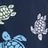 Pantaloncini mare uomo ultraleggeri e ripiegabili Tortues Multicolores Blu marine 