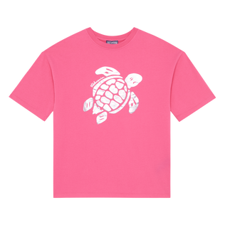 T-shirt large garçon Tortue Bougainvillier vue de face
