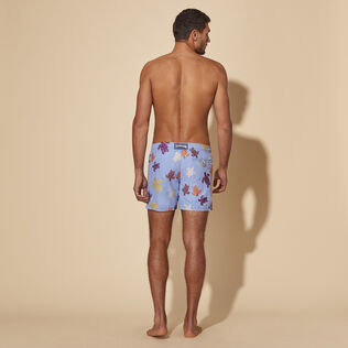 Men Swim Trunks Embroidered Tortue Multicolore - Limited Edition Divine back worn view