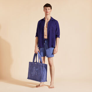 Men Swim Trunks Bicolor Storm details view 1