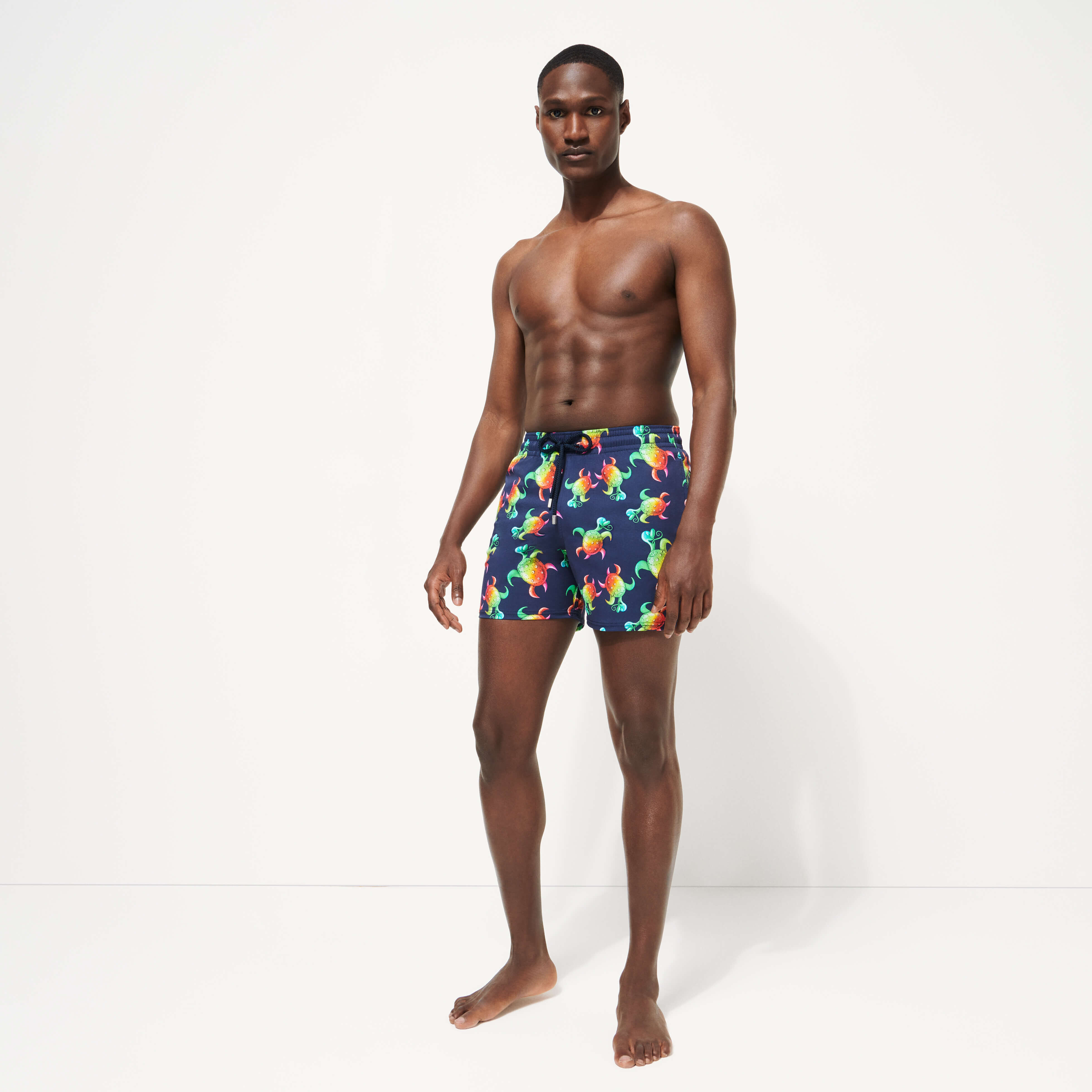 Maillot de bain homme stretch Tortues Rainbow Multicolor