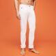 Pantalón recto de terciopelo con cinco bolsillos para hombre Off white detalles vista 2