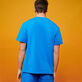 Camiseta con logotipo degradado bordado para hombre de Vilebrequin x The BeachBoy Earthenware vista trasera desgastada