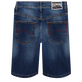 Men 5-Pockets Denim Bermuda Neo Medusa Med denim w2 back view