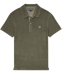Solid Polohemd aus Jacquard für Herren Olivier Vorderansicht
