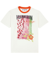 T-shirt en coton homme Vilebrequin La Plage Off-white vue de face